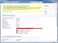 Database size and allocated space