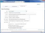 Creating a feed from a SQL query